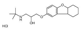 1-(5a,6,7,8,9,9a-hexahydrodibenzofuran-2-yloxy)-3-(tert-butylamino)propan-2-ol,hydrochloride结构式