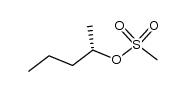 (S)-methansulfonic acid (1-methylbutyl)ester结构式