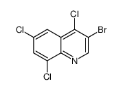 3-bromo-4,6,8-trichloroquinoline结构式