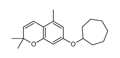 7-cycloheptyloxy-2,2,5-trimethylchromene Structure