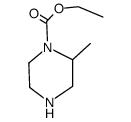 1-Piperazinecarboxylicacid,2-methyl-,ethylester(9CI)结构式