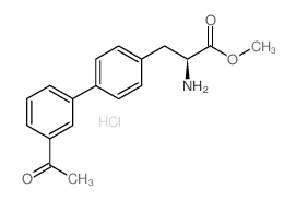 3-(3''-Acetylbiphenyl-4-Yl)-2-Aminopropanoate Hydrochloride结构式