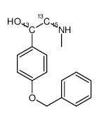 2-(methylamino)-1-(4-phenylmethoxyphenyl)ethanol结构式