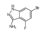 6-溴-4-氟-1H-吲唑-3-胺结构式
