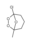 1-Chlor-5-methyl-6,7,8-trioxabicyclo[3.2.1]octan Structure