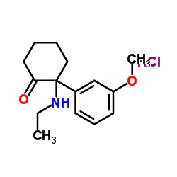 Methoxetamine (hydrochloride)结构式