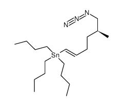 (S,E)-(6-azido-5-methylhex-1-en-1-yl)tributylstannane结构式