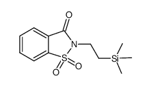 N-[(trimethylsilyl)ethyl]saccharin结构式