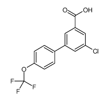 3-chloro-5-[4-(trifluoromethoxy)phenyl]benzoic acid结构式