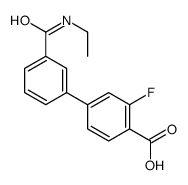 4-[3-(ethylcarbamoyl)phenyl]-2-fluorobenzoic acid Structure