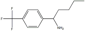 1-[4-(TRIFLUOROMETHYL)PHENYL]PENTAN-1-AMINE结构式