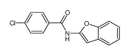 N-(1-benzofuran-2-yl)-4-chlorobenzamide结构式
