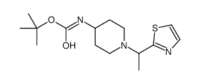 [1-(1-Thiazol-2-yl-ethyl)-piperidin-4-yl]-carbamic acid tert-butyl ester Structure