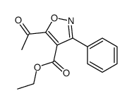ETHYL 5-ACETYL-3-PHENYLISOXAZOLE-4-CARBOXYLATE Structure