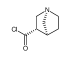 1-Azabicyclo[2.2.1]heptane-3-carbonyl chloride, exo- (9CI)结构式