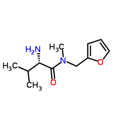 N-(2-Furylmethyl)-N-methyl-L-valinamide结构式