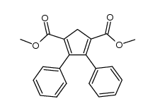 dimethyl 4,5-diphenylcyclopenta-3,5-diene-1,3-dicarboxylate Structure