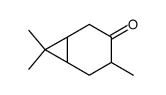 4,7,7-trimethylbicyclo[4.1.0]heptan-3-one结构式