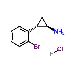 (1R,2S)-2-(2-Bromophenyl)cyclopropanamine hydrochloride (1:1) Structure