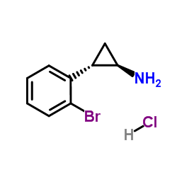 (1R,2S)-2-(2-Bromophenyl)cyclopropanamine hydrochloride (1:1)结构式