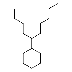 (1-Butylhexyl)cyclohexane structure