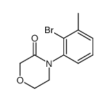 4-(2-bromo-3-methylphenyl)morpholin-3-one结构式