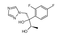 (2R,3R)-2-(2,4-Difluorophenyl)-1-(1H-1,2,4-triazol-1-yl)-2,3-butanediol结构式