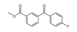 3-(4-fluorobenzoyl)benzoic acid methyl ester结构式