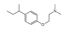 N,N-dimethyl-2-(4-sec-butylphenoxy)ethylamine结构式