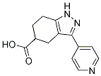 3-(pyridin-4-yl)-4,5,6,7-tetrahydro-1H-indazol-5-carboxylic acid structure