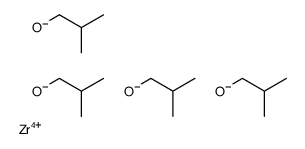 zirconium(4+) 2-methylpropanolate structure