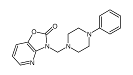 3-[(4-phenylpiperazin-1-yl)methyl]-[1,3]oxazolo[4,5-b]pyridin-2-one Structure
