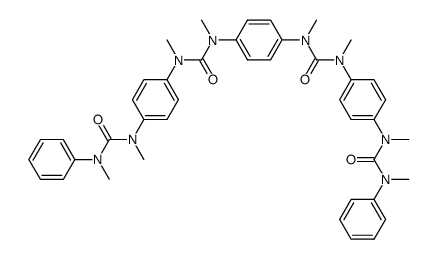 N,N''-1,4-phenylenebis[N,N'-dimethyl-N'-[4-[methyl(methylphenylamino)carbonyl]amino]phenyl]urea Structure