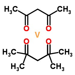 2,4-Pentanedione-vanadium (3:1) structure