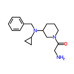 2-Amino-1-{3-[benzyl(cyclopropyl)amino]-1-piperidinyl}ethanone Structure