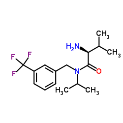 N-Isopropyl-N-[3-(trifluoromethyl)benzyl]-L-valinamide结构式