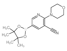 2-吗啉-5-(4,4,5,5-四甲基-1,3,2-二氧硼杂环戊烷-2-基)烟腈图片