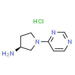 (3S)-1-(Pyrimidin-4-yl)pyrrolidin-3-amine dihydrochloride结构式