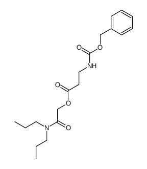 2-(Dipropylamino)-2-oxoethyl 3-(((benzyloxy)carbonyl)amino)propanoate structure