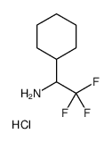 1-cyclohexyl-2,2,2-trifluoroethanamine,hydrochloride Structure