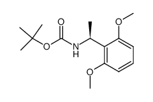 (1S)-N-tert-butoxycarbonyl-1-(2,6-dimethoxyphenyl)ethylamine Structure