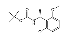 (1S)-N-tert-butoxycarbonyl-1-(2,6-dimethoxyphenyl)ethylamine结构式