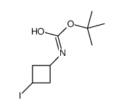 tert-butyl N-(3-iodocyclobutyl)carbamate Structure