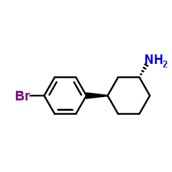 (1R,3R)-3-(4-Bromophenyl)cyclohexane结构式