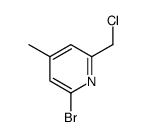 2-bromo-6-(chloromethyl)-4-methylpyridine结构式