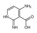 2,4-diaminopyridine-3-carboxylic acid结构式