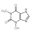 3-hydroxy-1-methylxanthine结构式