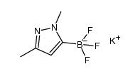 potassium (1,3-dimethyl-1H-pyrazol-5-yl)trifluoroborate Structure