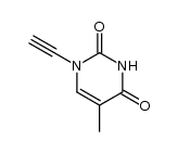 2,4(1H,3H)-Pyrimidinedione, 1-ethynyl-5-methyl- (9CI)结构式