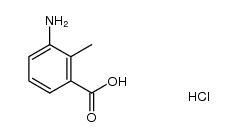 3-amino-2-methylbenzoic acid hydrochloride结构式